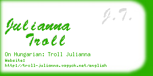 julianna troll business card